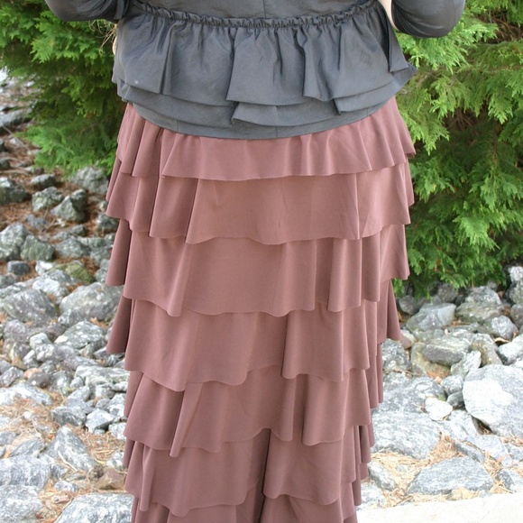 BROWN 8 layer ruffle skirts. 4 sizes! - Picture 4 of 7