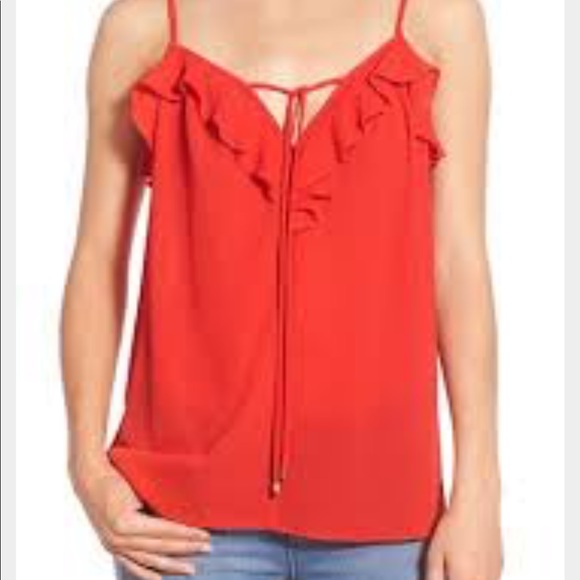 Ella Moss Tops - NWT Ella Moss Nete Ruffle Keyhole Tank