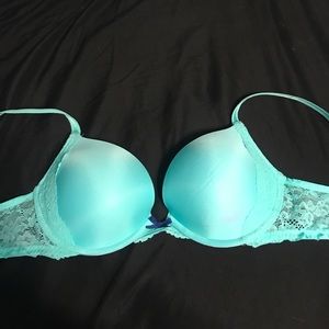Aqua Blue Push Up Bra