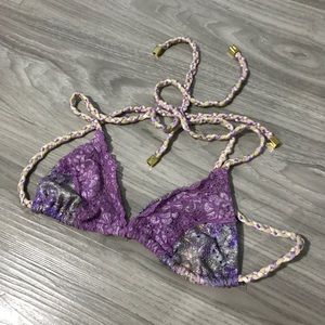 Lavender beach Bunny bikini top