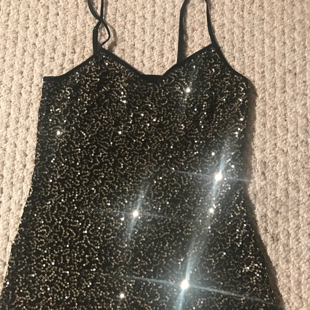 Black and gold Express cami