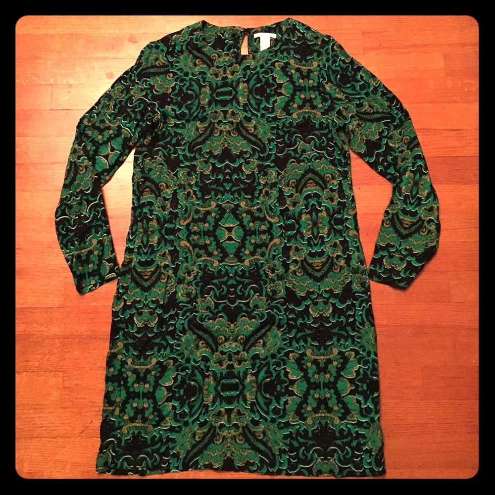 H&M long sleeved shift dress