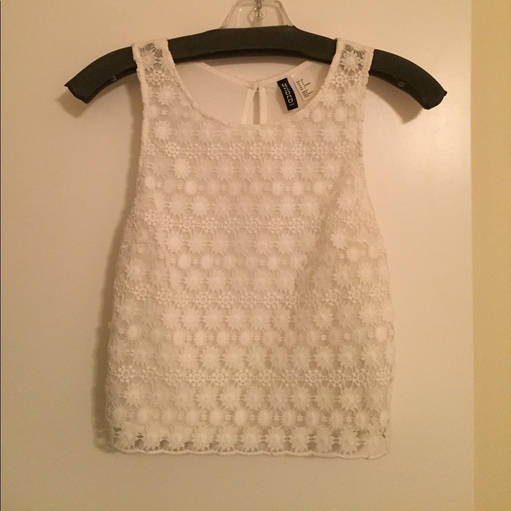 Super cute white tank!
