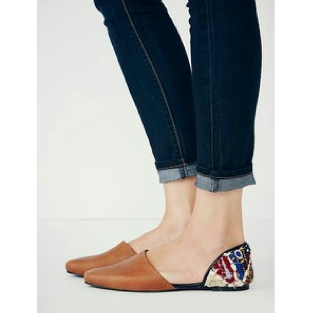 Free people Rajah Flat Cognac