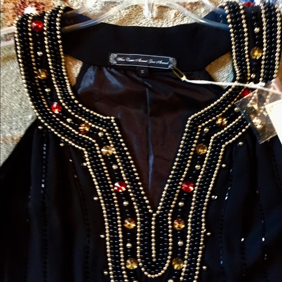 Rare What Comes Around Goes Around Sequined Dress - Picture 2 of 8