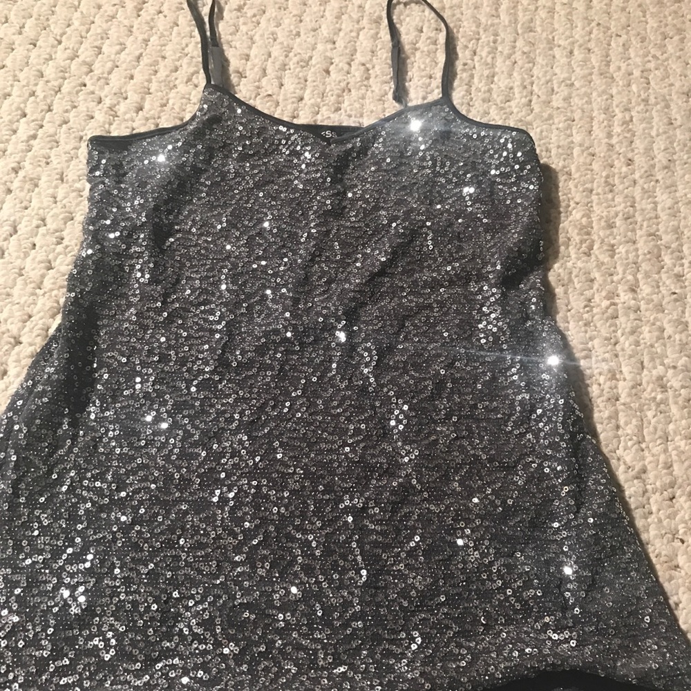 Express silver grey Sequin cami