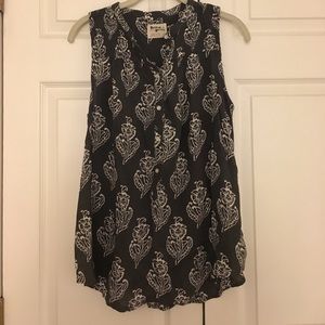 Patterned blouse from Anthropologie