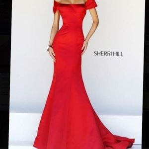 Red Sherri Hill Prom Dress