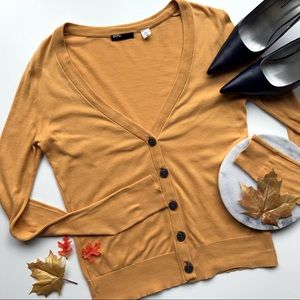 Urban Outfitters BDG Mustard Cardigan Sweater Sz S Urban Outfitters BDG Mustard Cardigan Sweater Sz S