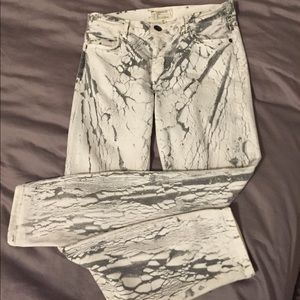 RARE Current/Elliott Marble Jeans NWOT