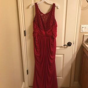Red Bridesmaid / Prom Dress
