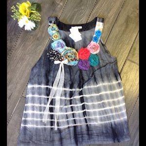 Feratelli floral tie dye tunic