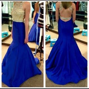 Blue Sherri Hill Prom Dress