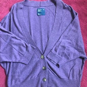 Purple American eagle cardigan