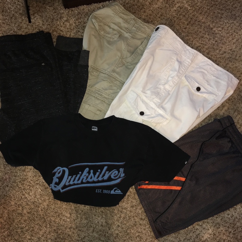 Boys Size L Shirt, Size 30 Pant Bundle, 5 Items