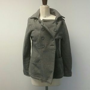 Grey peacoat