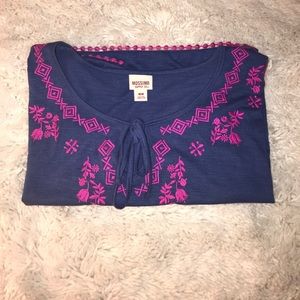 Blue crop top Blue crop top