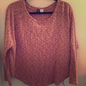 Black and pink woven sweater from urban outfitters