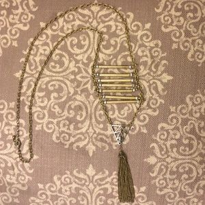 Triangle Tassel Necklace