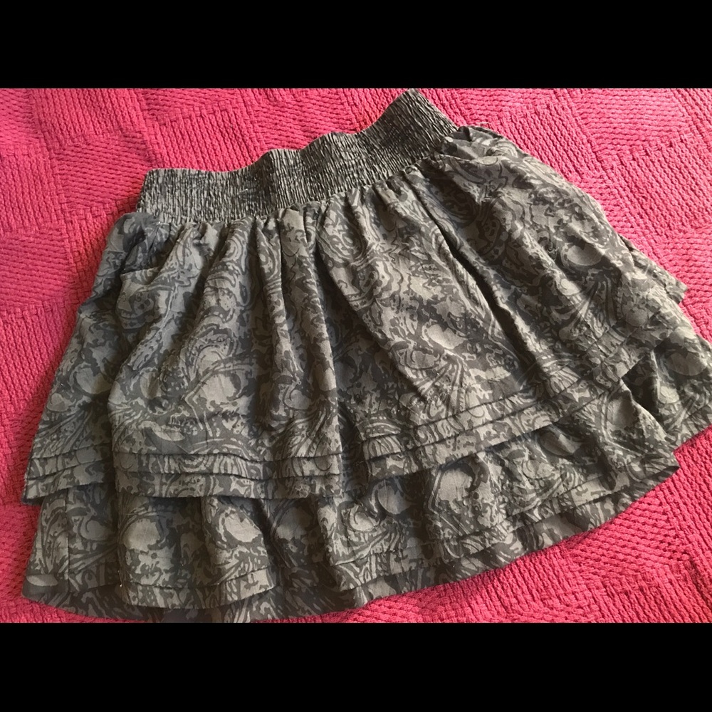 Black and grey skirt