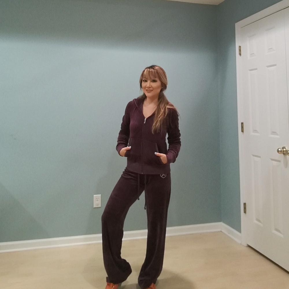 Authentic Juicy Couture track suits set in purple.