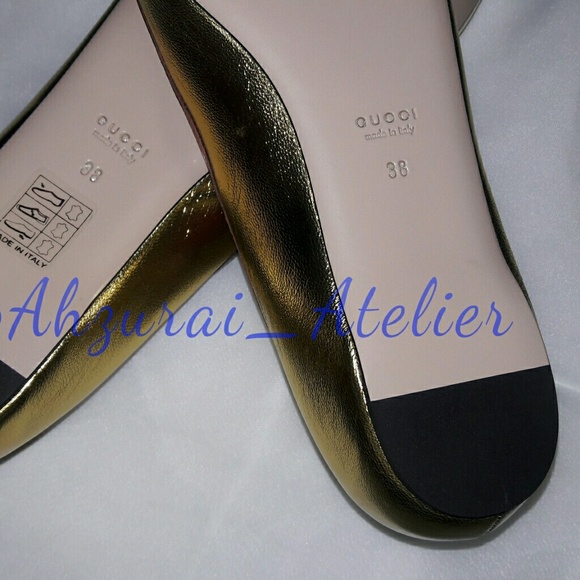 GUCCI Kingsnake Ballet Flats - NWT- Size 8/38 - Picture 5 of 6