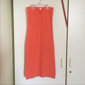 Cotton Spandex Strapless Ruched Dress Cotton Spandex Strapless Ruched Dress