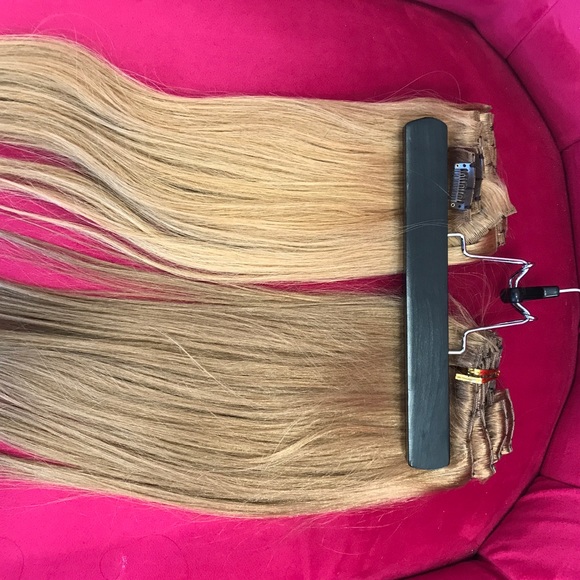Clip in hair extensions
