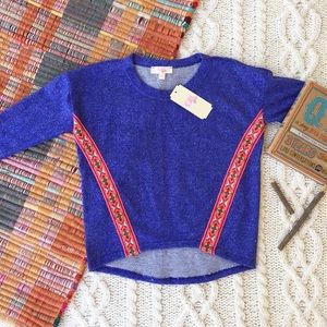 NWT Girls Gianni Bini Boho Sweater