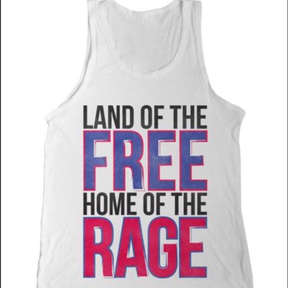 Patriotic Land Of The Free Home Of The Rage Tank