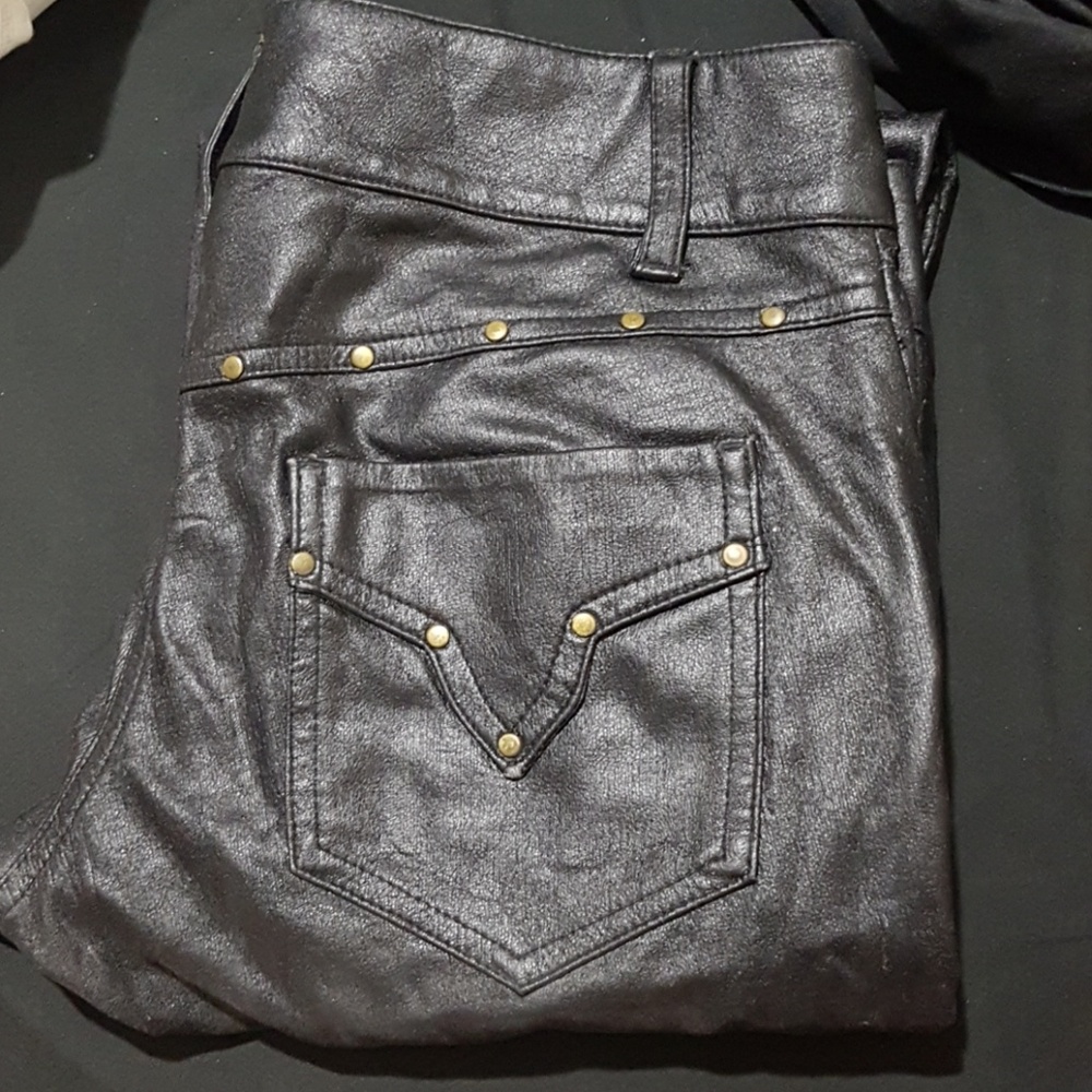 Lip Service Black Faux Leather Pants