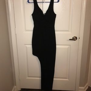 Black evening maxi dress