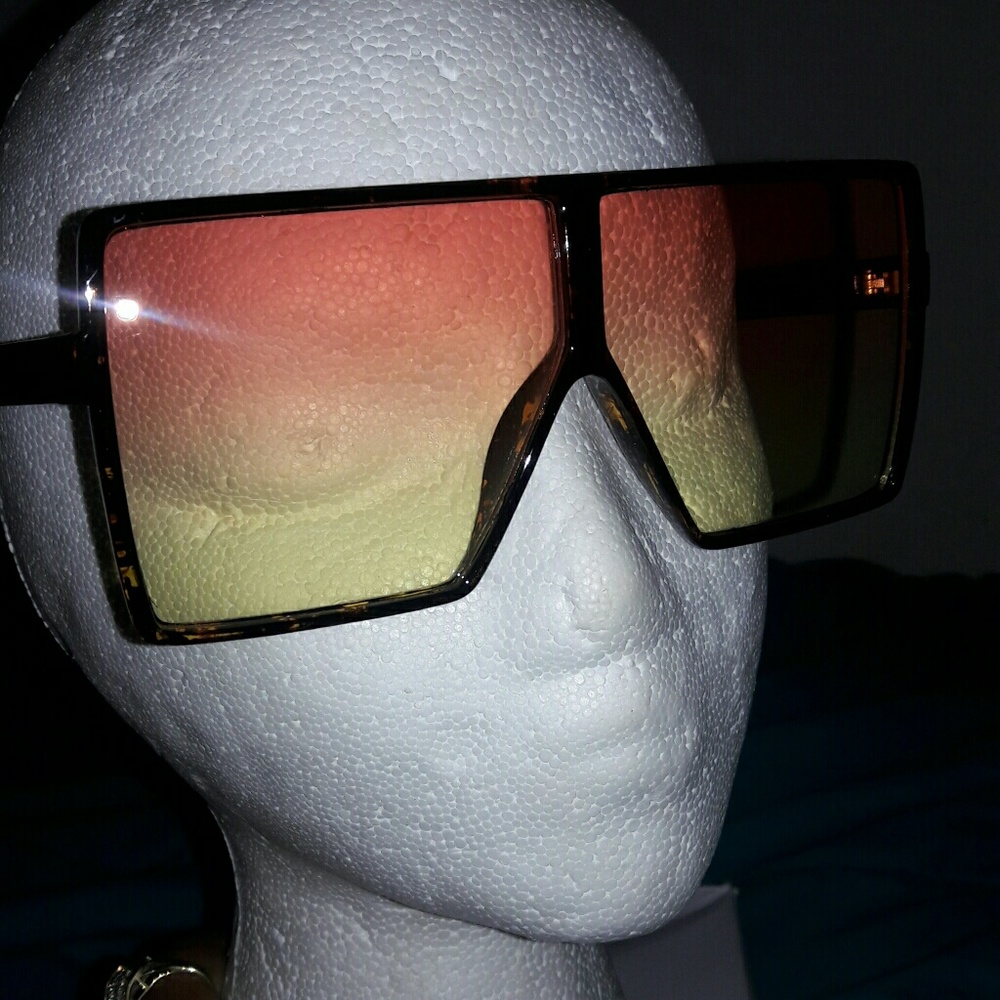 Orange lens brown frame