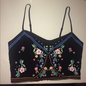 Floral crop top