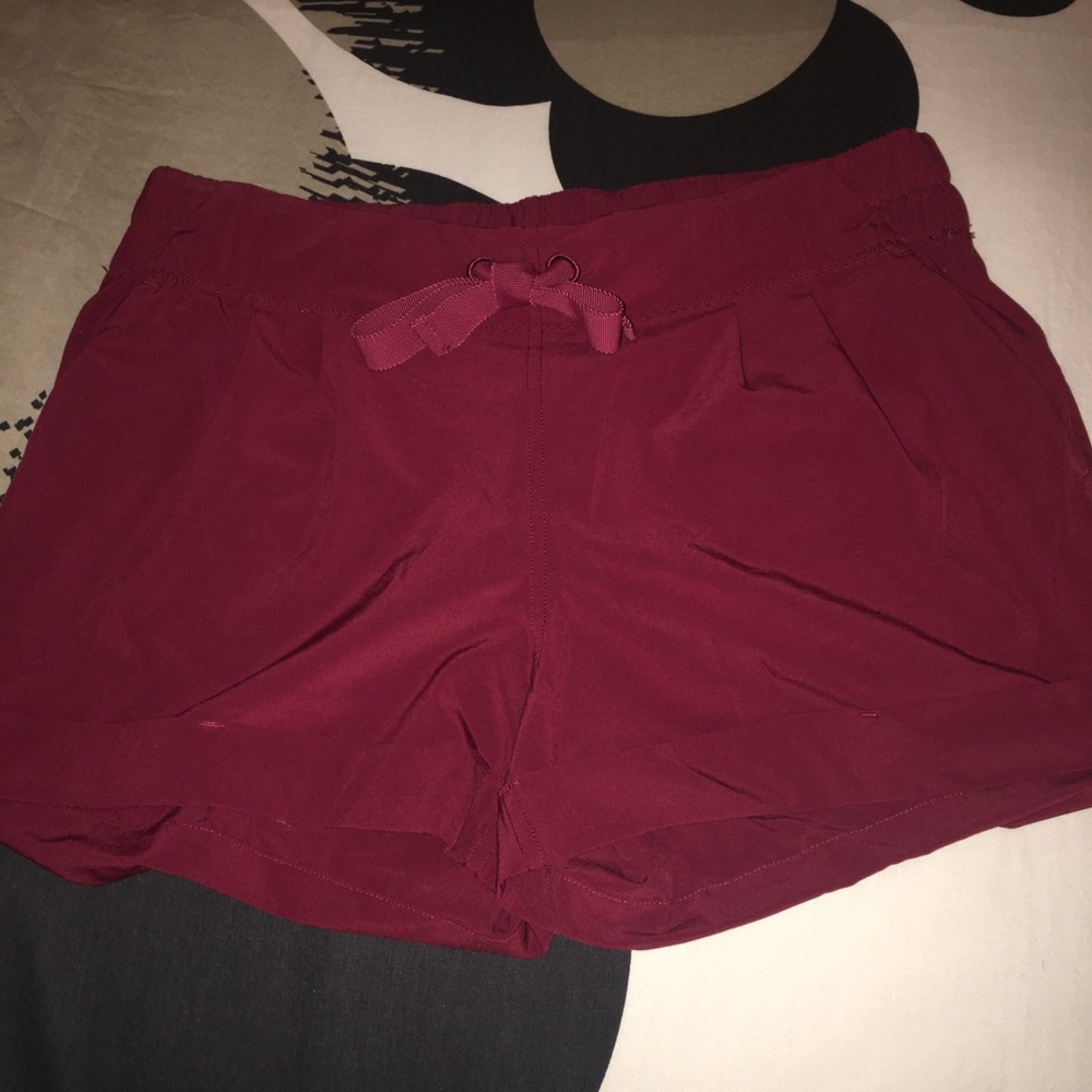 Maroon Lululemon Shorts