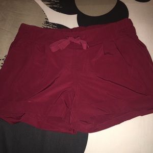 Maroon Lululemon Shorts