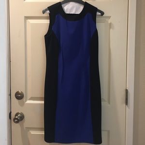Black and Blue Calvin Klein dress