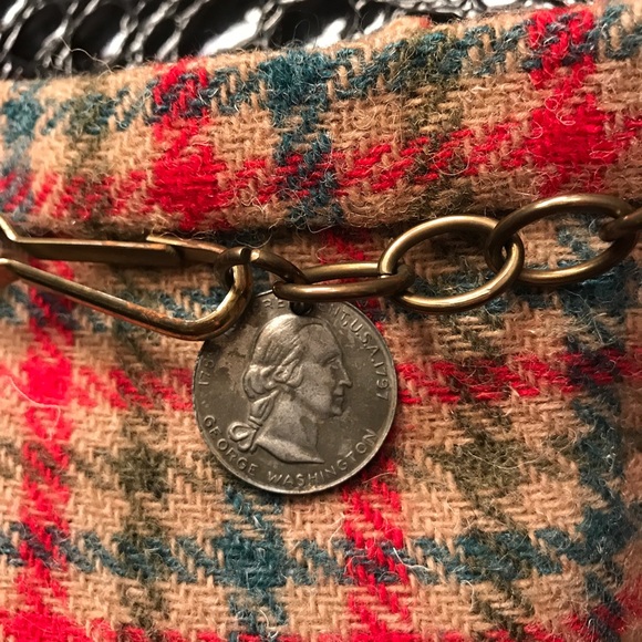 Vintage miss Pat plaid wool skirt xs green red - Picture 7 of 8