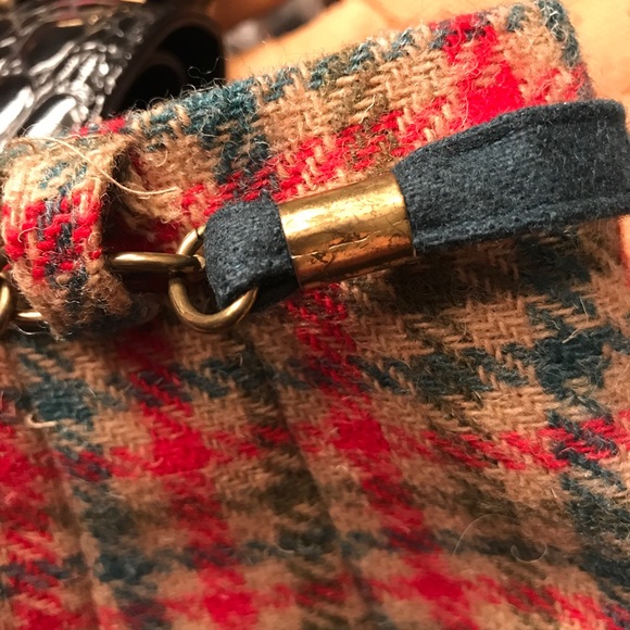 Vintage miss Pat plaid wool skirt xs green red - Picture 8 of 8