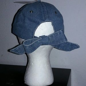 Bow denim hat Bow denim hat