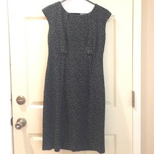 Calvin Klein Animal Print Grey Black Dress
