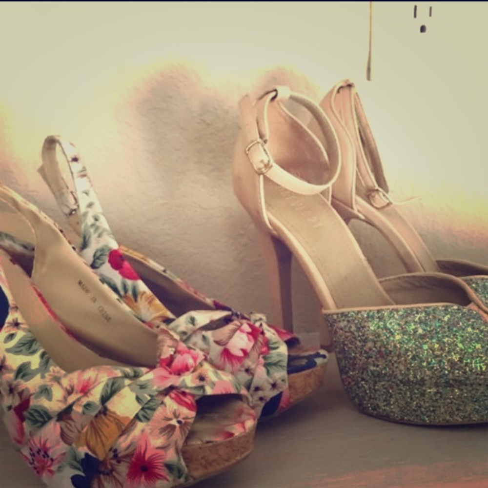 Cream colored heels