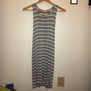 NWOT gray/white stripe tunic/dress