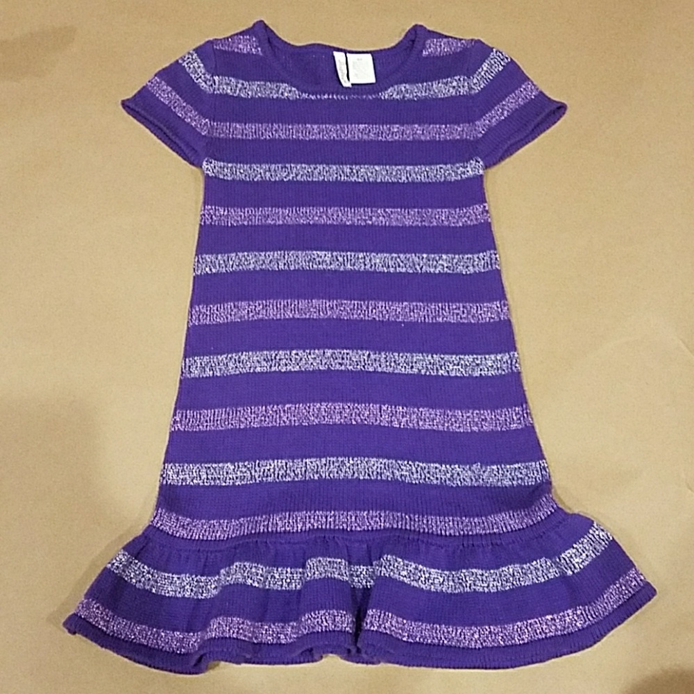 Girl's sparkly knit sweater dress 6x