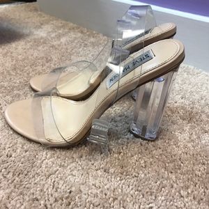 Steve Madden clear heels
