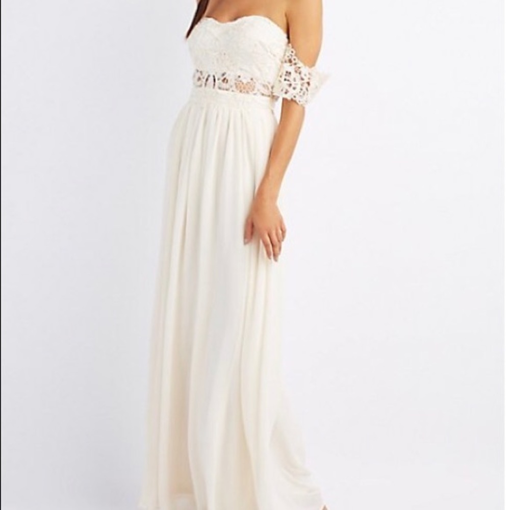 Off the shoulder lace dress