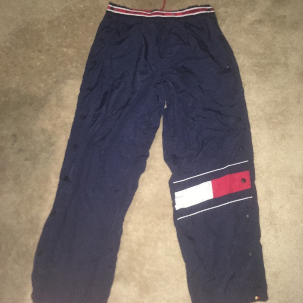 Vintage tommy athletic pull off warm ups
