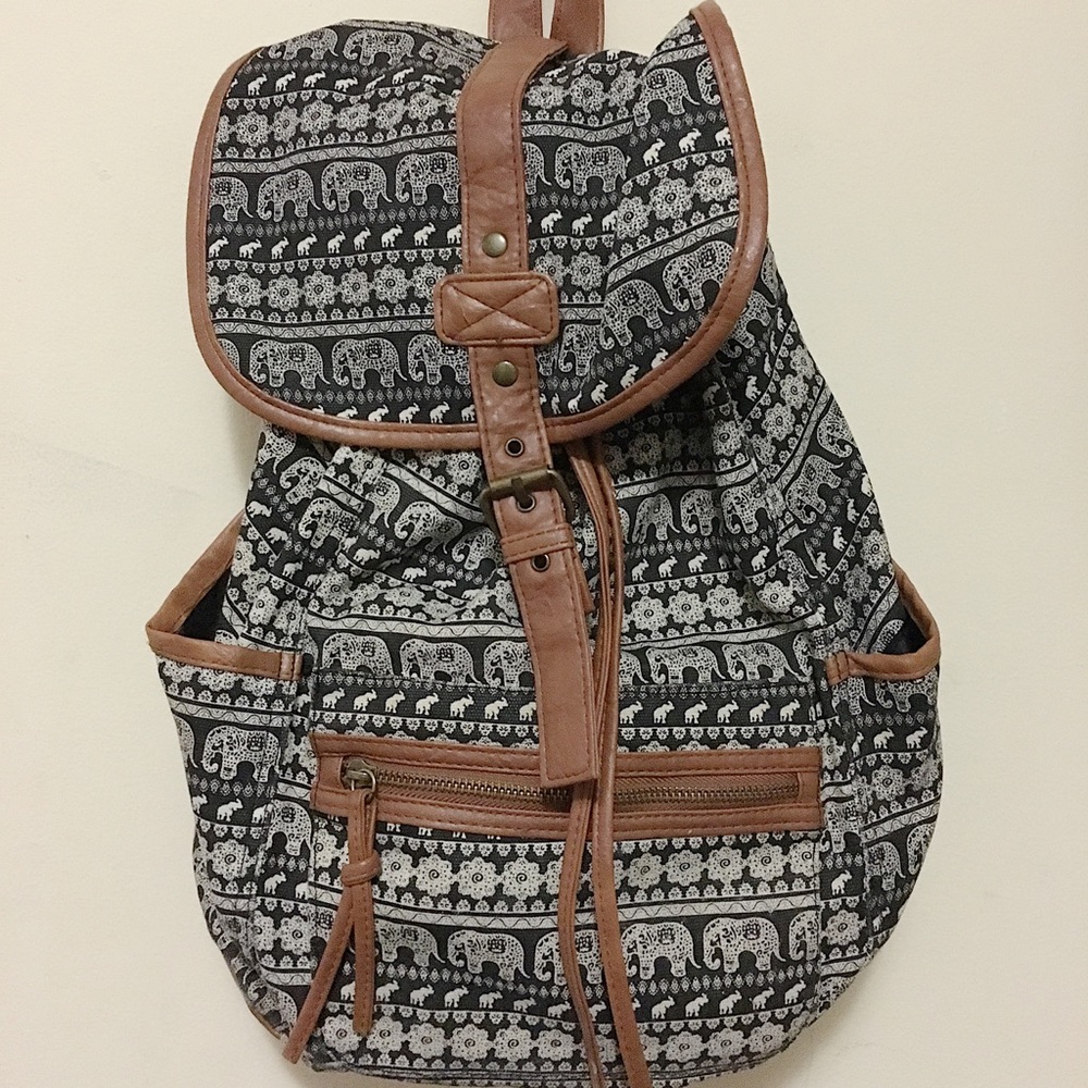 Backpack with Elephants