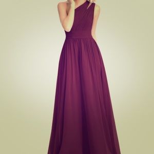 Long Red Dress (Azazie)