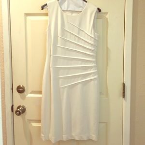 White Sleeveless Calvin Klein Dress